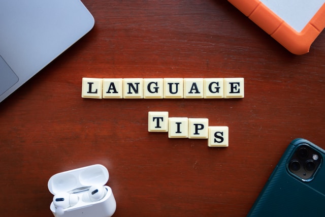 writing "language tips"